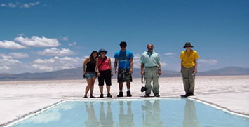 salinas grandes por la mañana